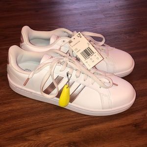 NWT Adidas Rose Gold Superstars with Cloudfoam